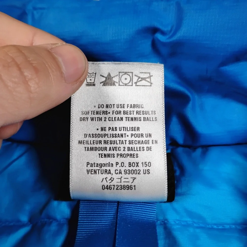 Patagonia Down Sweater Jacket Mens Medium Blue Puffer Coat 84673 SP13 Gorpcore